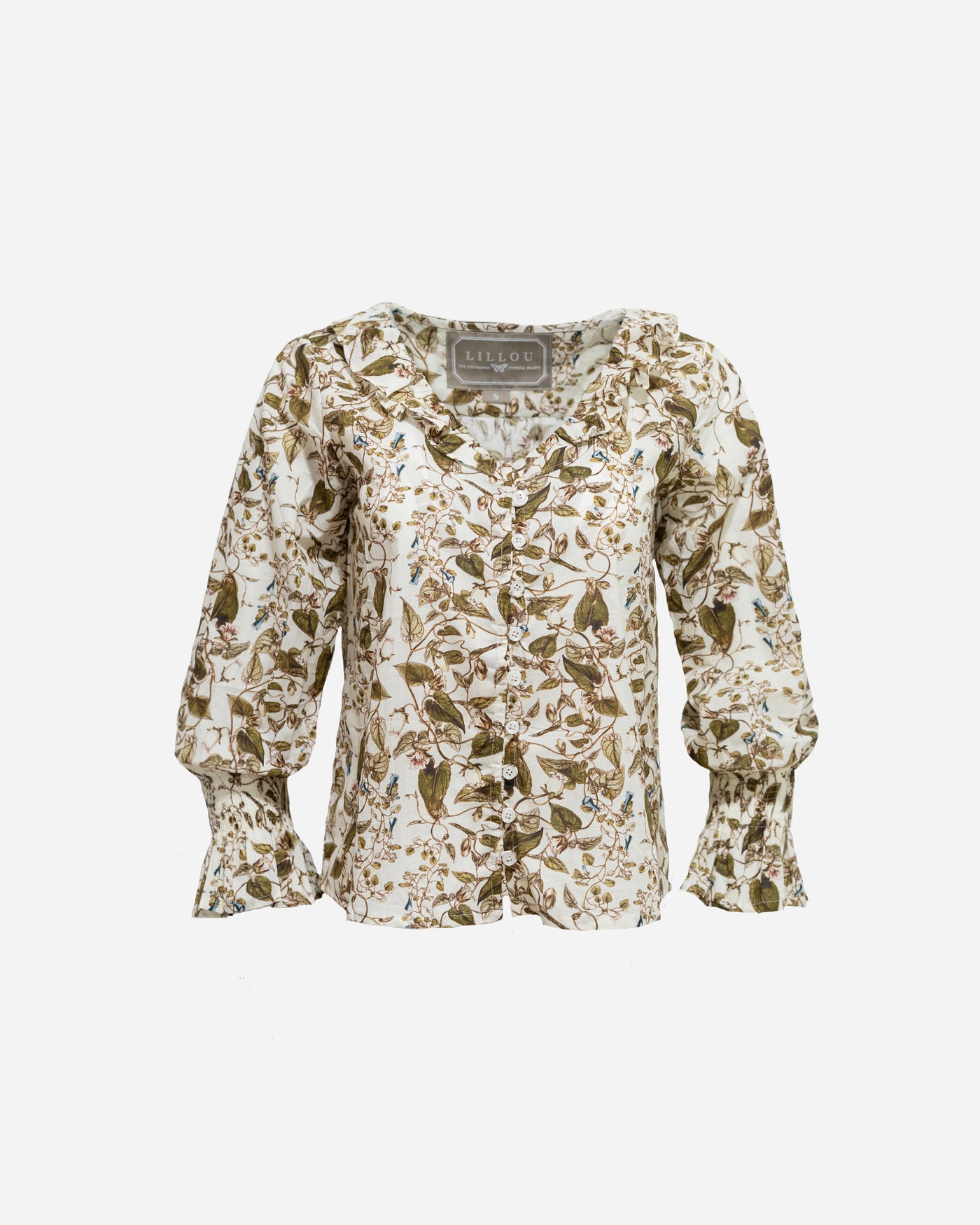 The Samantha Blouse in Golden Vines